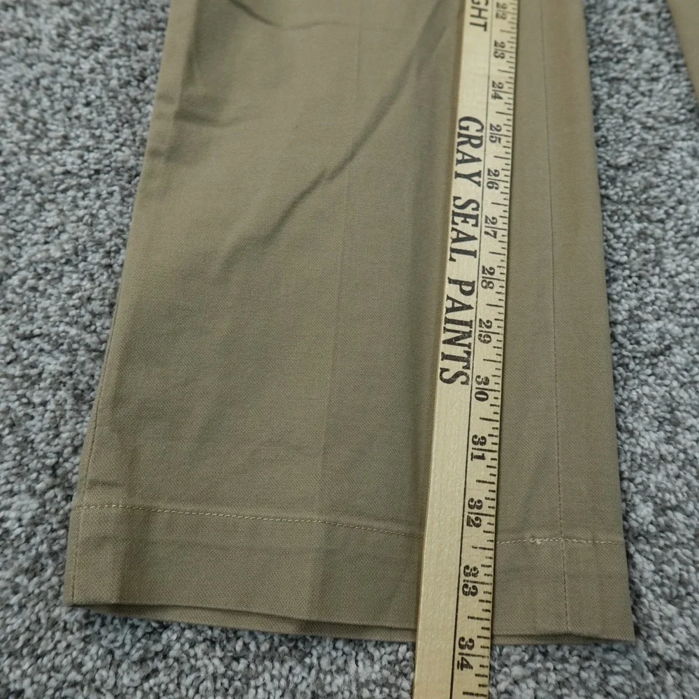 Banana Republic Pants Mens 36X34 Beige Brown Chino Trouser Flat Front Stretch